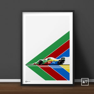 Benetton B189 | Alessandro Nannini | 1989 | Formula-1 Print | F1 Poster