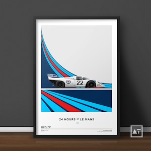 Porsche 917K #22 | 1971 | Le Mans Print | Endurance Racing Poster