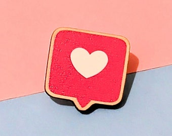 Heart Pin Badge / Brooch