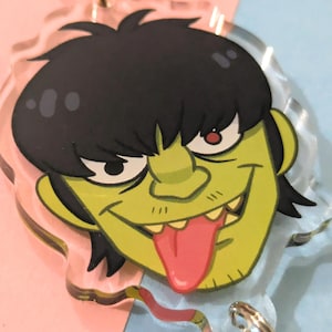 Gorillaz klarer Acryl Anhänger - 2D, Murdoc, Noodle, Russel Murdoc