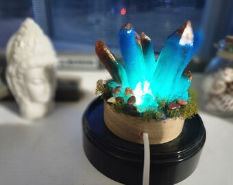 Handmade color change fantasy crystal garden night light