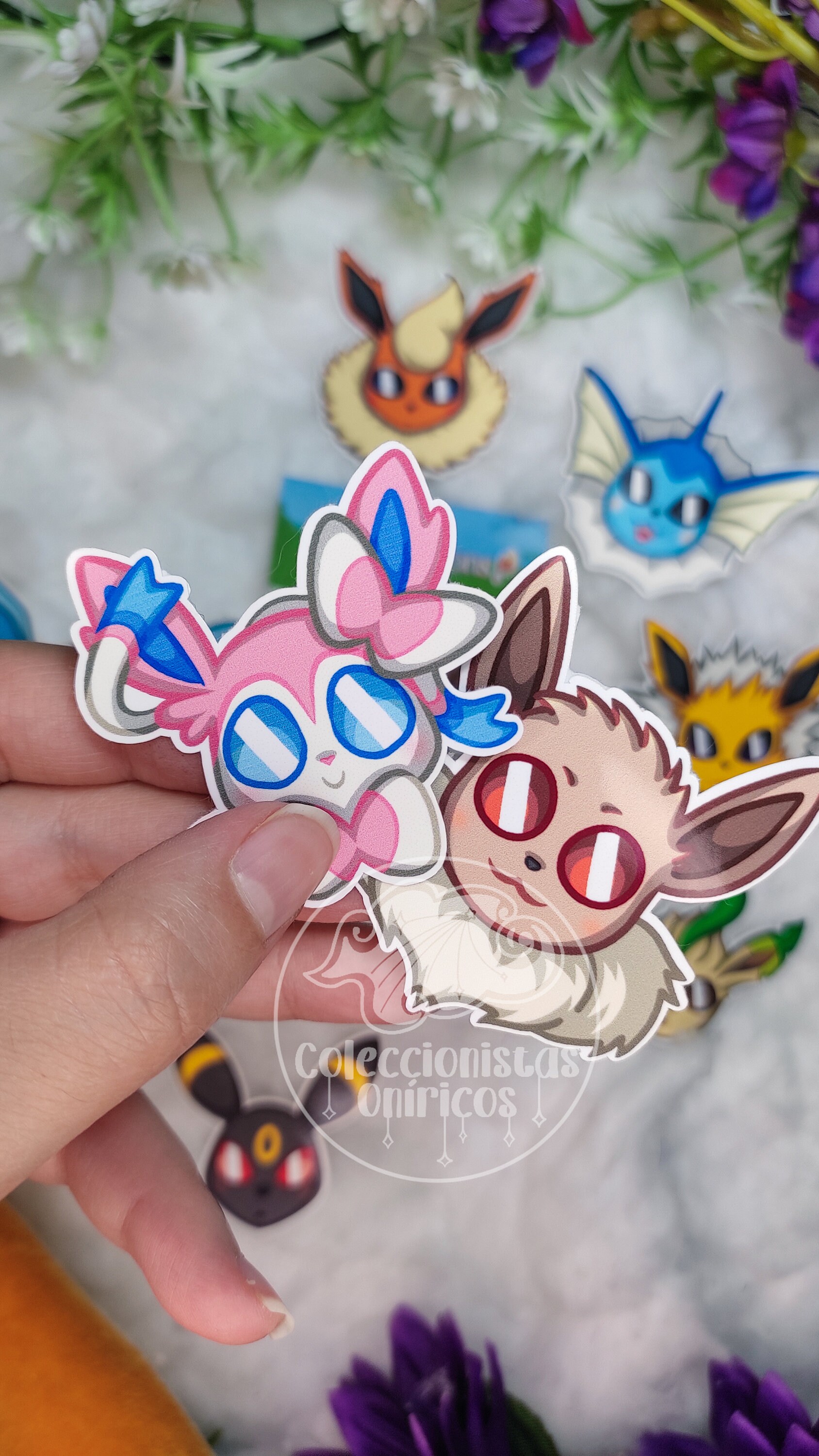 Eeveelutions Vinyl Stickers Stickers Vinyl Colorful Colorful Monsters ...