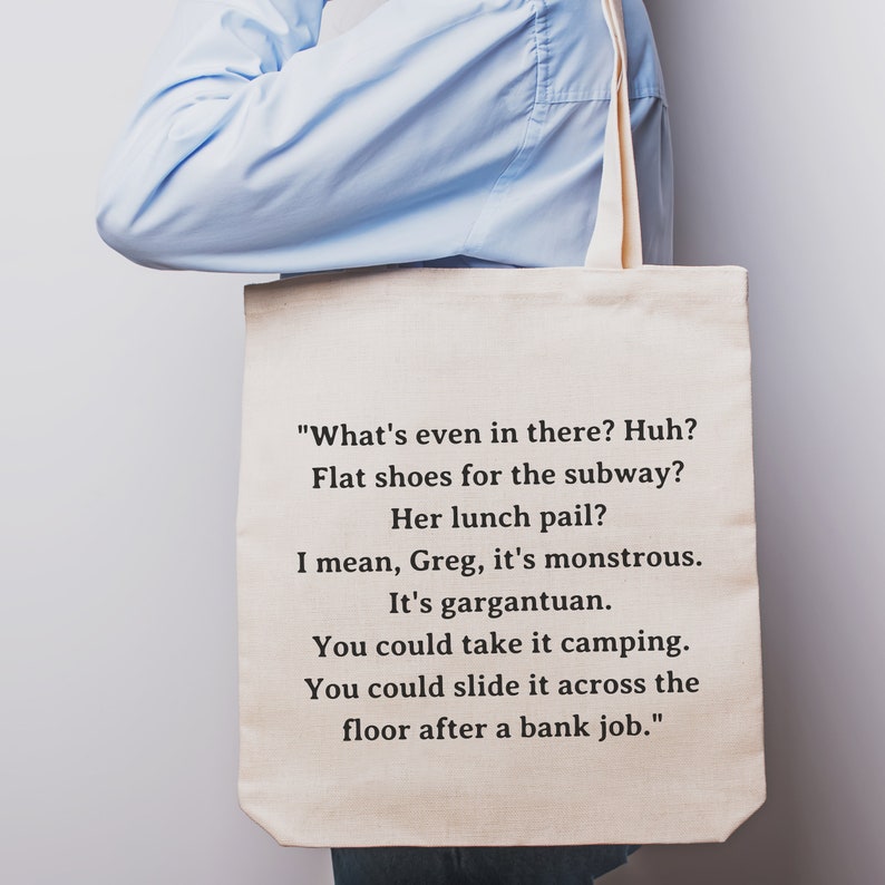 Cousin Greg and Tom 'ludicrously Capacious Bag' Speech Etsy