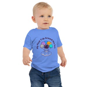 Meine erste Reise um die Sonne-Säuglings-Shirt - erster Geburtstag Säugling-T-Stück
