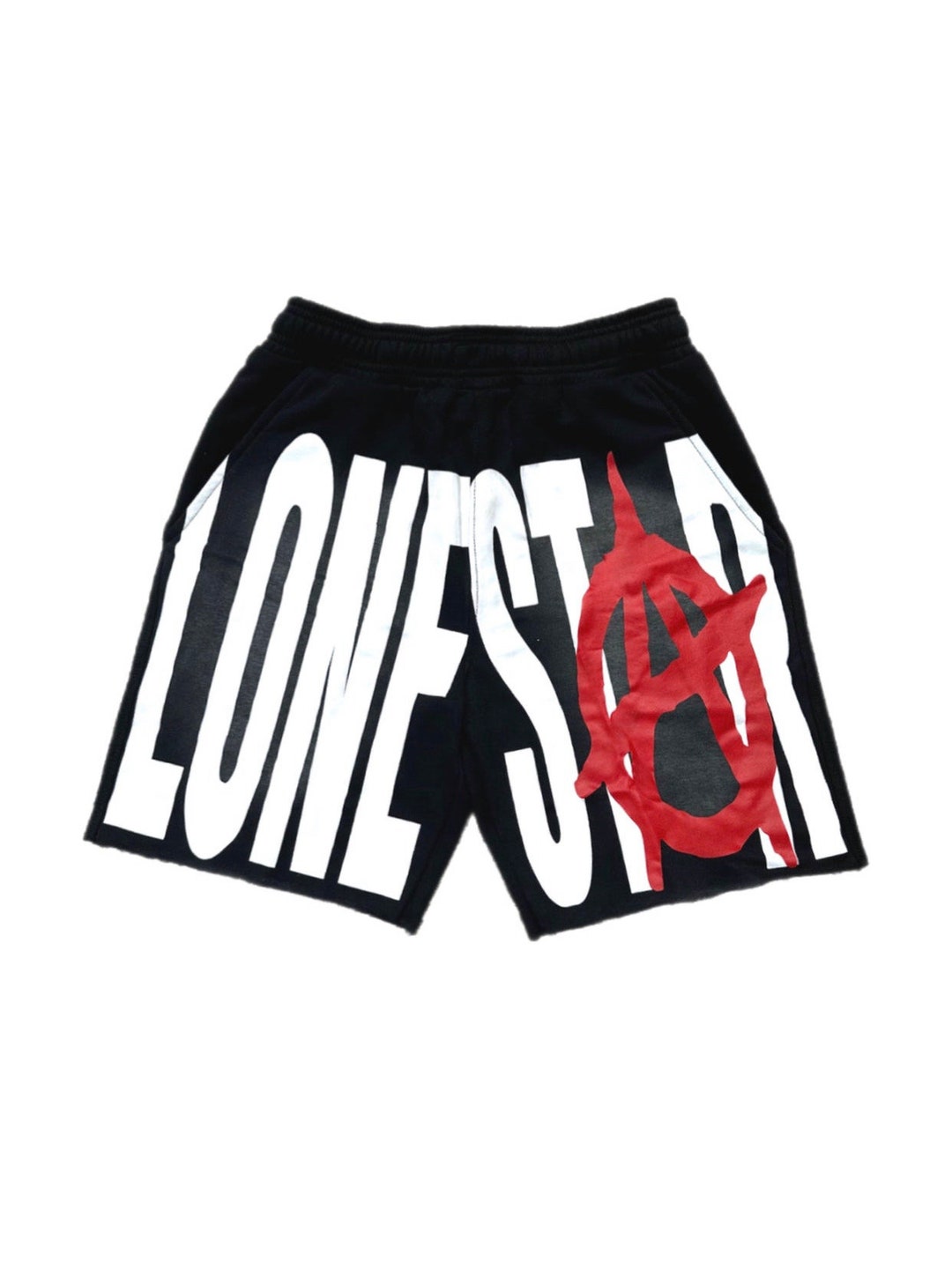 Y2K Black Wash Shorts, Vintage Style Hip Hop Shorts, Trending