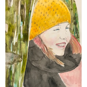 Individual hand painted portrait