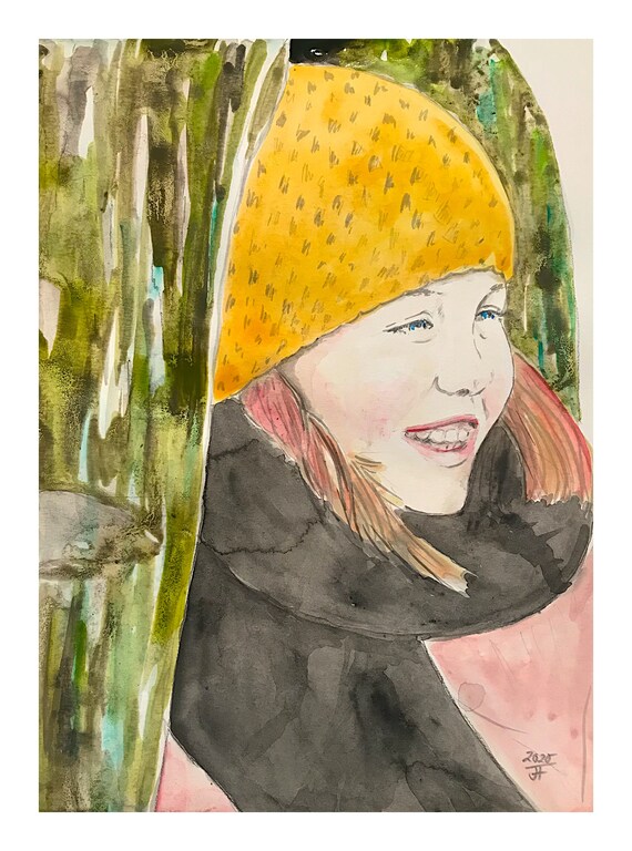 Individual hand painted portrait
