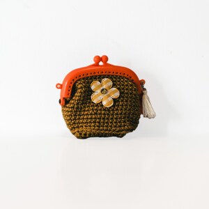 Handmade Crochet Coin Purse, Small Crochet Bag, Vintage Pouch, Mini Wallet, Coin Pouch, Cute Coin Holder, Gift for Her, Fathers Day