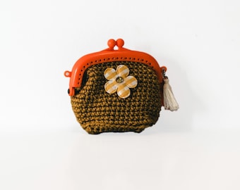 Handmade Crochet Coin Purse, Small Crochet Bag, Vintage Pouch, Mini Wallet, Coin Pouch, Cute Coin Holder, Gift for Her, Mothers Day
