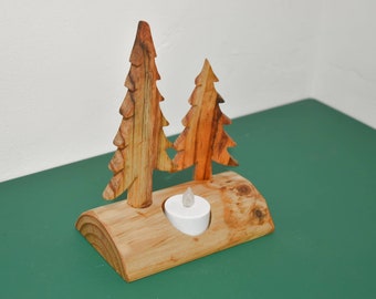 Trees with Tealight holder Crafted From Reclaimed Hops Poles -  Christmas, Special occasions, Weddings etc - Rustic