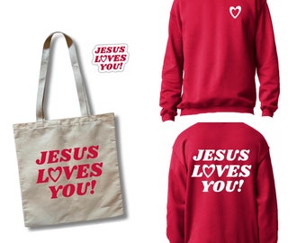 Jesus liebt dich Sweatshirt Full Set