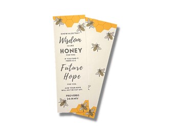 Proverbs 24:14 Honey Bookmark