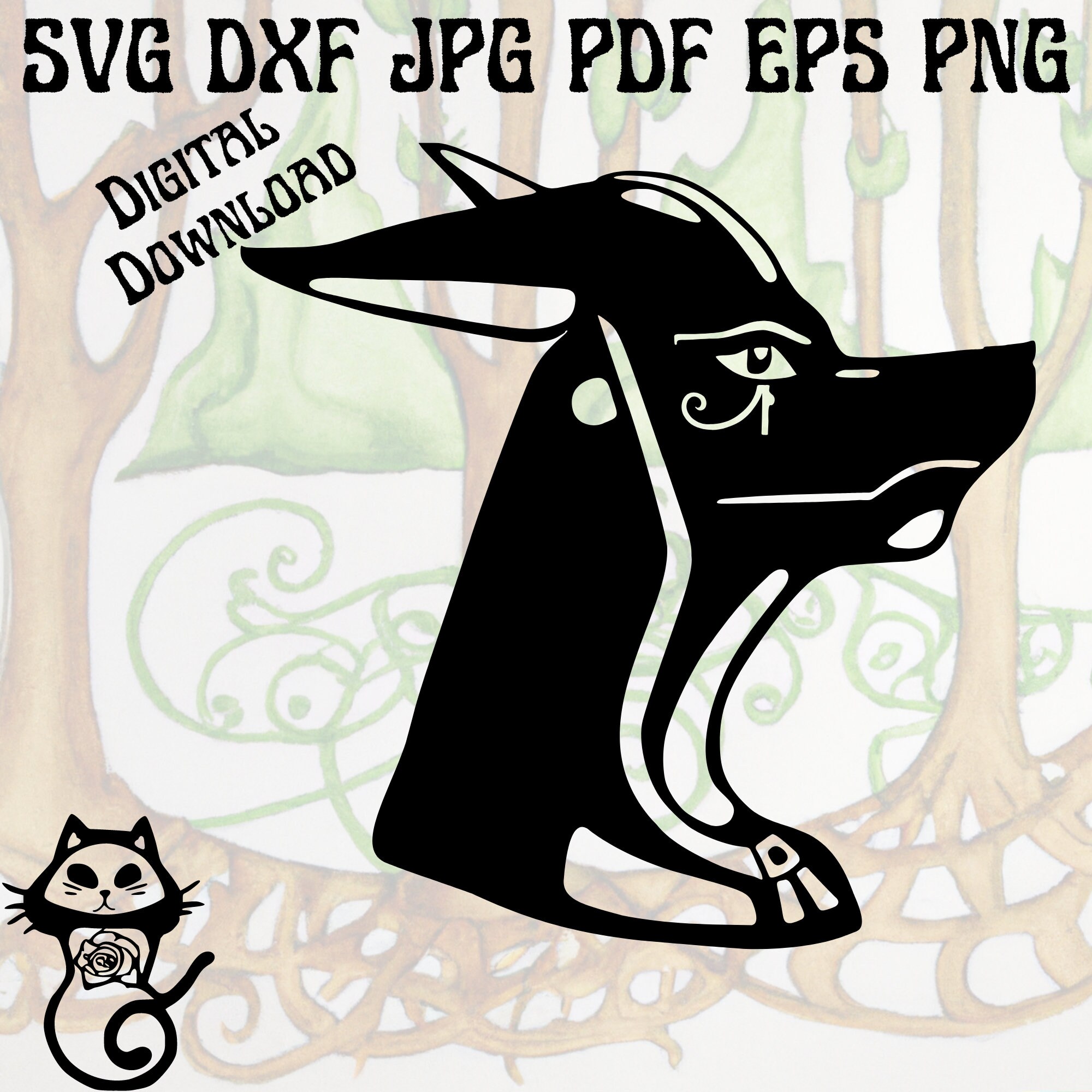 Anubis SVG, Egyptian Gods Svg, Egyptian Dog Clipart, Egypt Anubis Svg ...