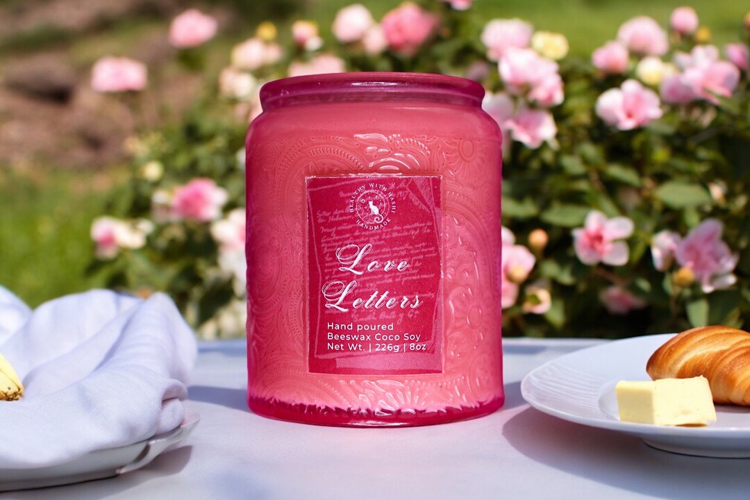 Love Letters Candle | Magnolia Jasmine Orange Blossom | Soy