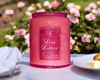Love Letters Candle | Magnolia Jasmine Orange Blossom | Soy
