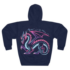 Unisex Dragon Pullover Hoodie – Bold, Vibrant & Edgy Casual Streetwear
