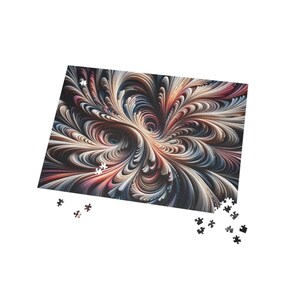 Intricate Abstract Swirl Jigsaw Puzzle – Vibrant Modern Art (96-1000 Pieces)