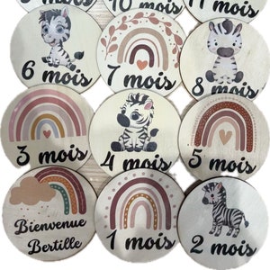 Carte étape bébé et bienvenue