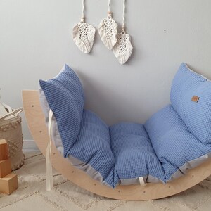 Cushions for climbing arches made of waffle fabric in various colors image 2