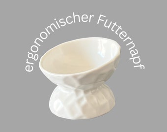 Ergonomischer Futternapf in stilvollem Design für Katzen / erhöhter Fressnapf / Napf / Futternapf / Katzenfutter / Keramik