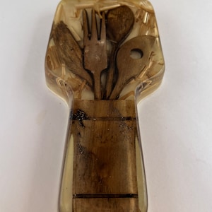 Lucite Spoon Rest Vintage Cooking Utensils