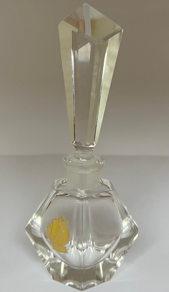 Vintage Lead Crystal Hand Cut Perfume Bottle | eBay