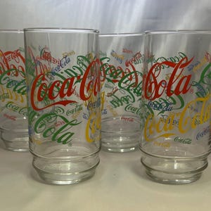 90s Coke Glasses - Etsy