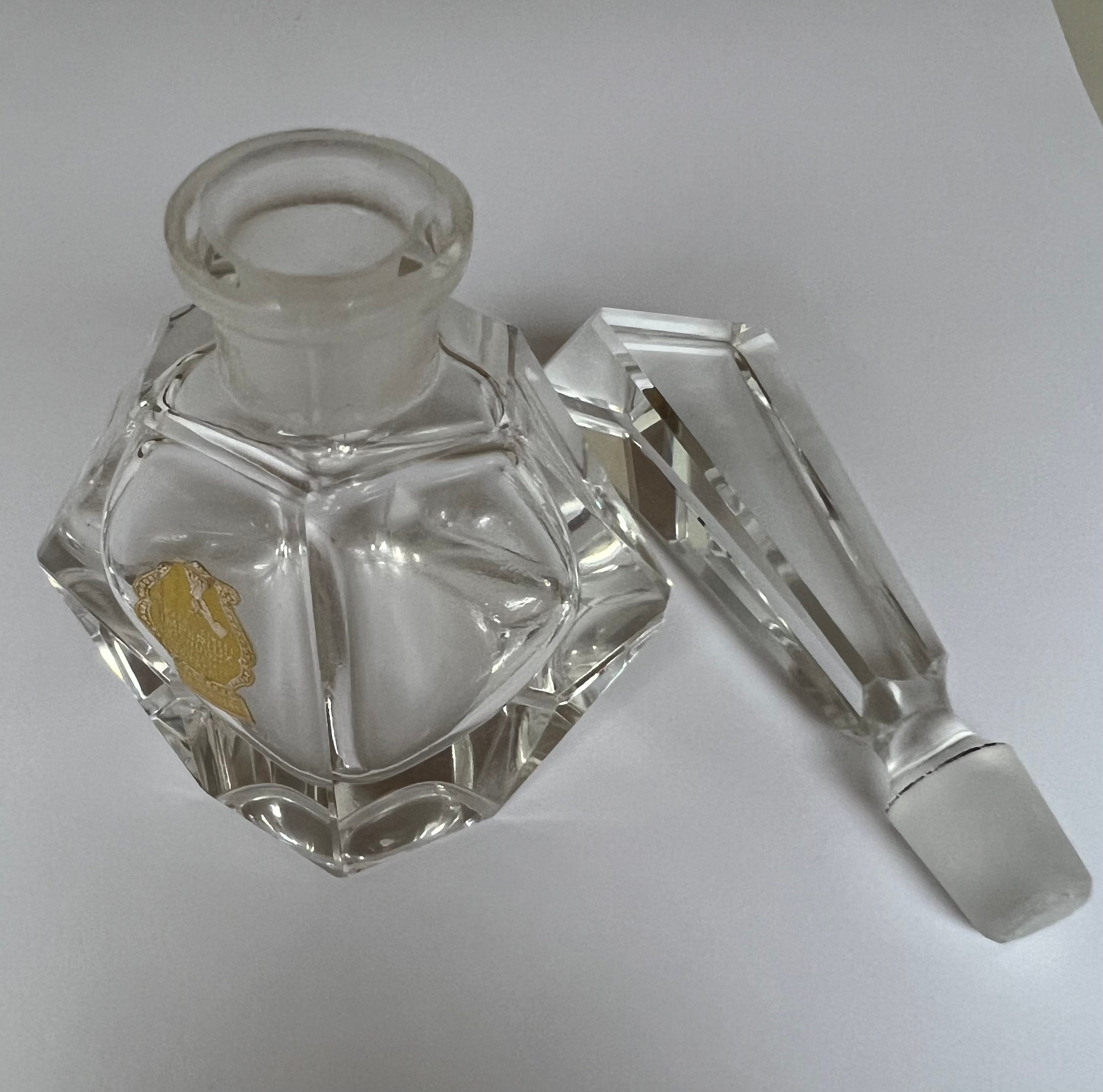 Imperlux Genuine Hand Cut Lead Crystal Perfume Bottle **AS