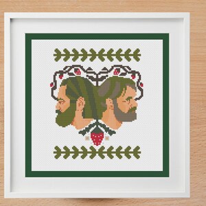 The Last of Us Bill e Frank Counted Cross Stitch Pattern - Download instantâneo de PDF - TLOU Video Game HBO Show Cross Stitch