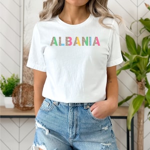 Albania T-Shirt, Albanian Shirt, Unisex Albanian Tee, Albanian Gifts, Gift for Her, Gift for Him