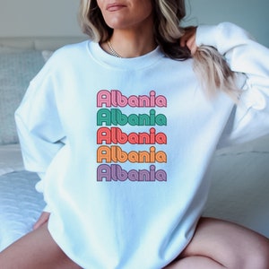 Albanian Women&#39;s Sweatshirt, Albanian Men&#39;s Sweatshirt, Albanian Shirt, Albanian Gifts, Albania Shirt, Gift for Any Occasion