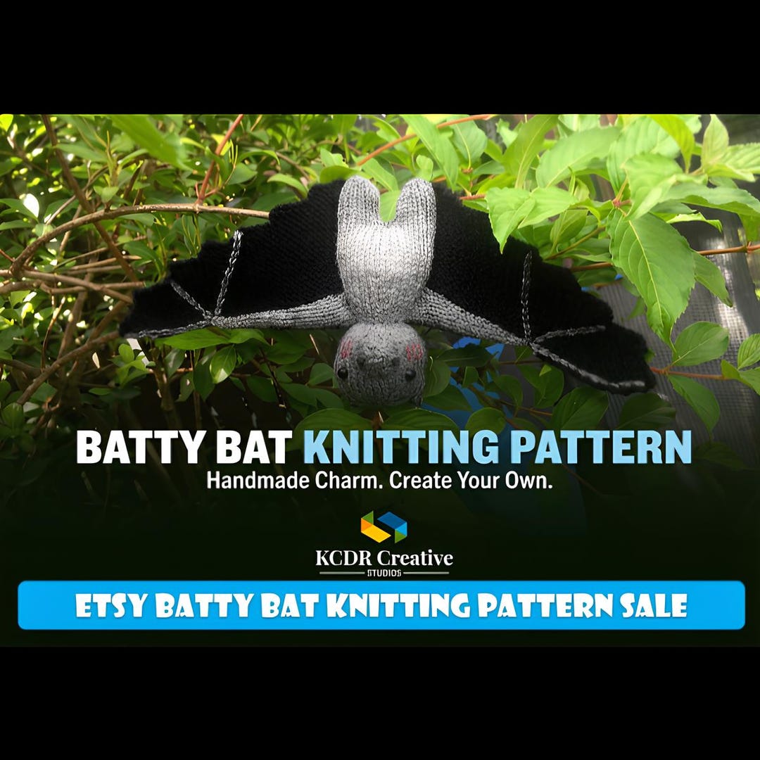 Knit Your Festive Bat Figure - Downloadable Pattern for Adults ...
