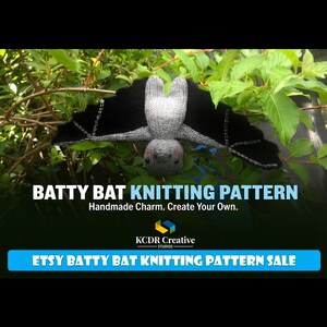 Knit Your Festive Bat Figure - Downloadable Pattern for Adults & Younger Crafters!