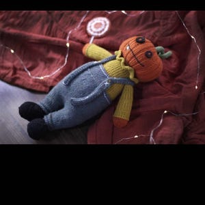 Knit Your Festive Pumpkin Figure - Downloadable Pattern for Adults & Younger Crafters!