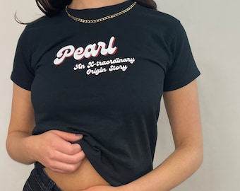 Pearl Movie Baby Tee Shirt Pearl T Shirt Horror Movie T Shirt Pearl Graphic T Shirt Pearl A24 T Shirt Pearl Merch