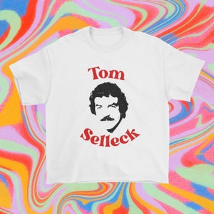 TOM SELLECK Baby T-Shirt TOM SELLECK Y2K Baby T-Shirt Vintage Baby T-Shirt Grafik Baby T-Shirt Y2K Print Daddy Merch