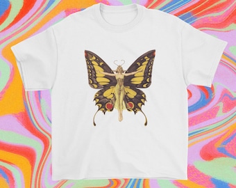 Y2K Baby Tee Vintage Baby Tee Graphic Baby Tee Y2K Crop Tee Graphic T Shirt Fairy Baby Tee Cottagecore Shirt Y2K Print Y2K Top Fairycore
