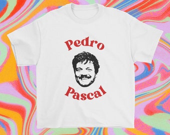 Pedro Pascal Baby Tee Pedro Pascal Shirt Y2K Baby Tee Vintage Baby Tee Graphic Baby Tee Graphic T Shirt Y2K Print The Last of Us Merch