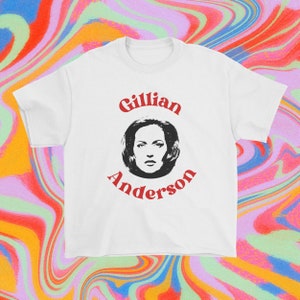 Gillian Anderson Baby Tee Gillian Anderson Shirt Y2K Baby Tee Vintage Baby Tee Graphic Baby Tee Graphic T Shirt The X Files Merch