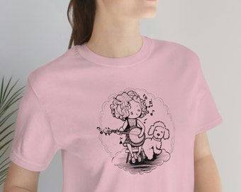 Just A Girl And Her Dog (And Her Banjo) - Short Sleeve Banjo Shirt - Adult/Unisex Sizes