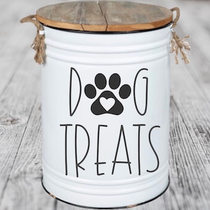 Dog treat/food container label decal for your container(not included), jar, or any other smooth surface!!