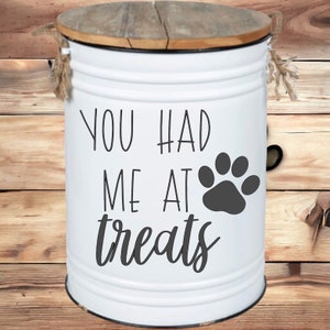 Dog treat/food container label decal for your container, jar, or any other smooth surface!!