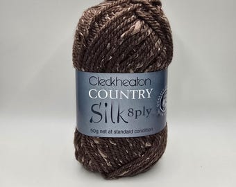 Cleckheaton Country Silk 8 Ply - 6 Brown