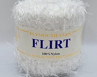 Flirt Eyelash Yarn- 02 White (Discontinued)