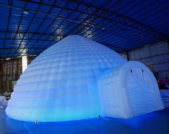 40X40 LED inflatable Igloo/pop up party tent