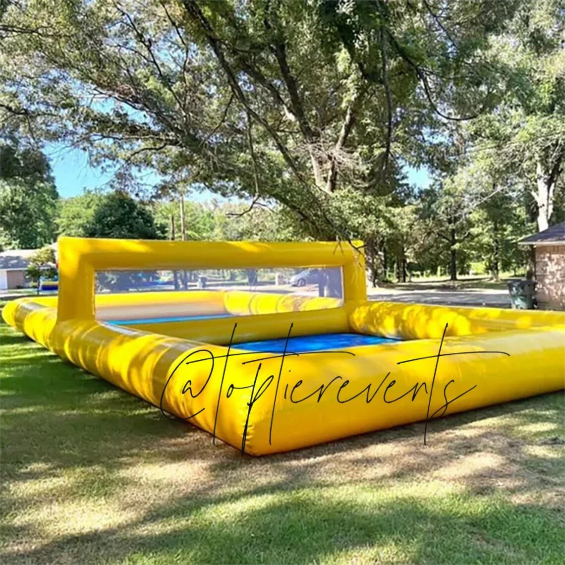 Giant Inflatable Volleyball Court With Blower and Ball. Etsy