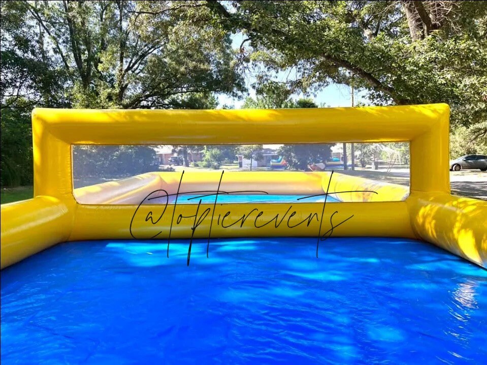 Giant Inflatable Volleyball Court With Blower and Ball. Etsy