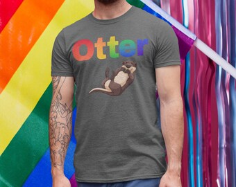 Otter Shirt, Otter TShirt, Pride Shirt, Pride TShirt, Rainbow Shirt, Rainbow TShirt, Gay Pride Shirt, Gay Pride TShirt