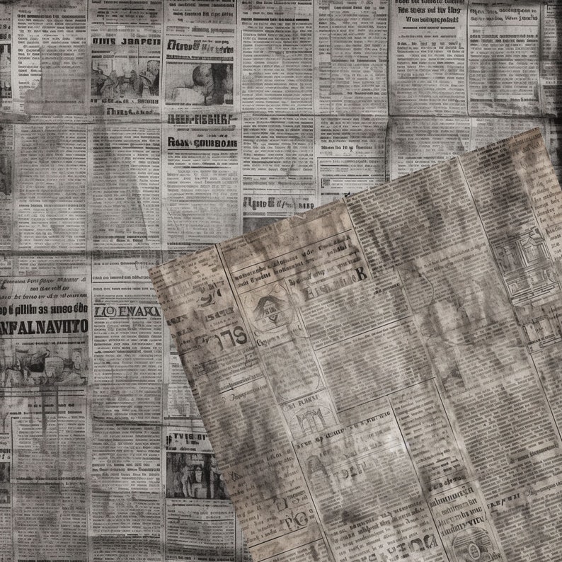 Newspaper Digital Papers Unique Newspaper Pattern Digital - Etsy