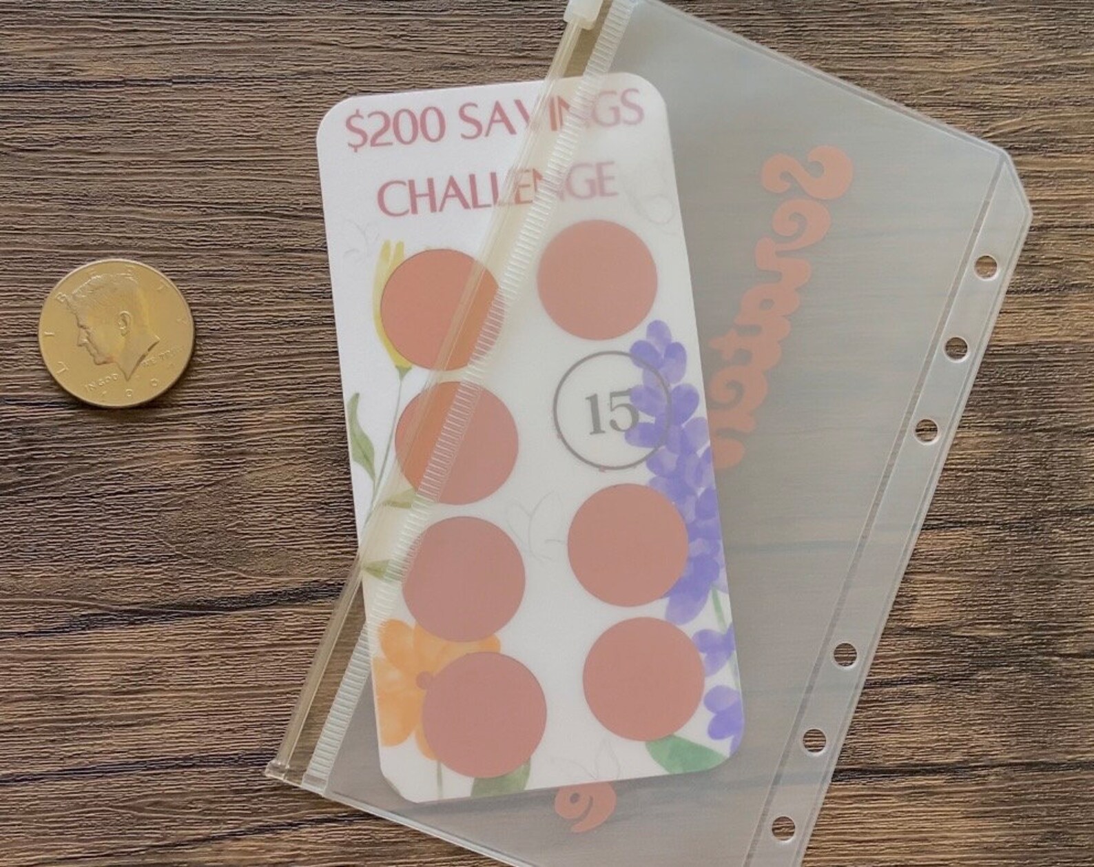 Scratch-off Savings Challenge Floral Theme Scratch and Save Save up to